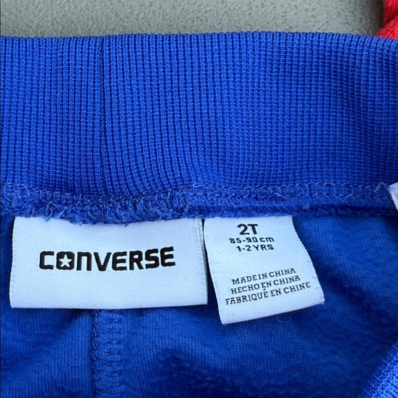 2T boys Red Nike zip Jacket Converse velvet blue Pants, Quik Silver Tee shirt - Picture 4 of 12
